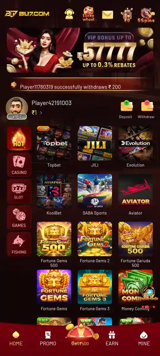 BU7 Game account and mobile features